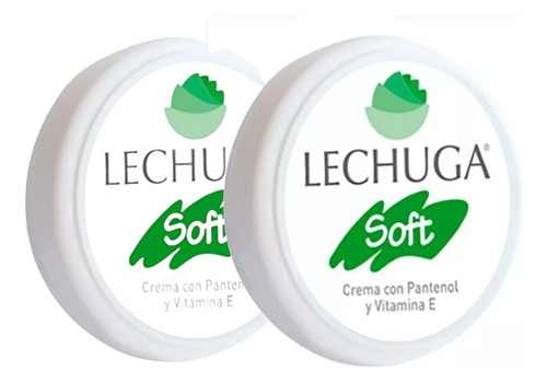 Pack X2 Crema Lechuga Soft Con Pantenol Para La Piel