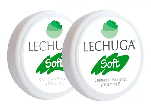 Pack X2 Crema Lechuga Soft Con Pantenol Para La Piel 