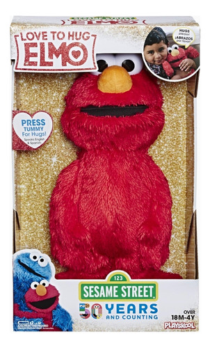 Sesame Street Love To Hug Peluche Elmo 36cm Musical Abrazo 