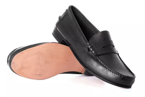 Zapato Hombre Mocasin De Suela Cuero Vacuno