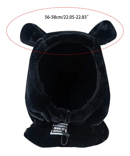 Gorro Con Forma De Oso En 1 (bk), A Prueba De Viento, Con Ca