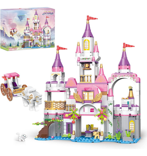 Brick Story Castillo De Princesas Con Carruaje Para Niñas De