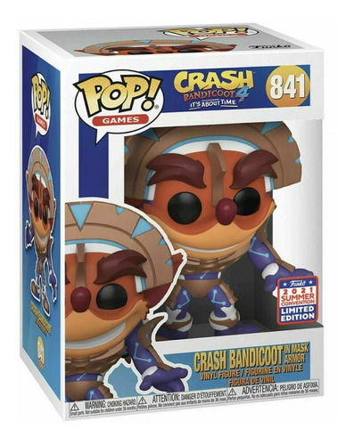 Funko Pop Crash Bandicoot In Mask Armor Funkon 2021