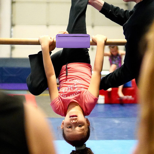 Almohadilla Aolamegs Para Barra De Gimnasia Funda Protectora Acolchado De Barra De Espuma Púrpura