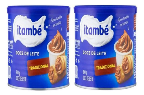 Kit C/2 Doce De Leite Tradicional Itambé Lata 800g