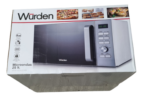 Microondas Wurden Wonder25 6 Niveles 25 Litros Digital Grill