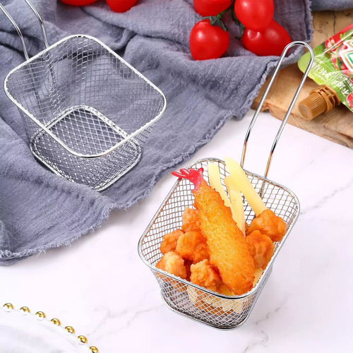20 Mini Cesta Para Servir Papas Fritas Nuggets Cocina Hogar