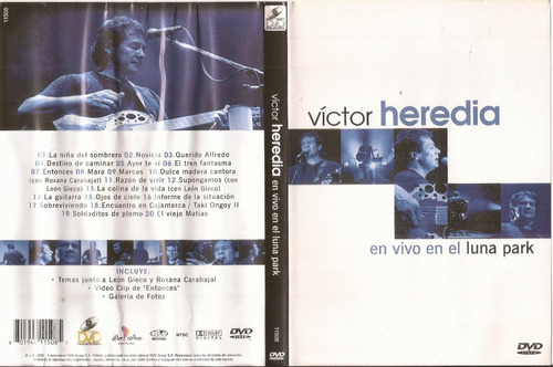 Victor Heredia En Vivo En El Luna Park Dvd Original