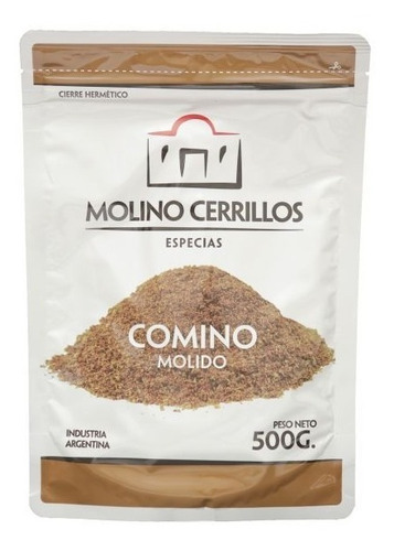 Imagen 1 de 4 de Comino Molido Premium Molino Cerrillos Doypack 500g Sin Tacc