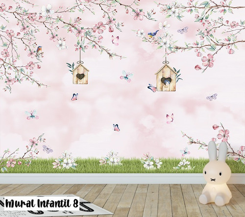 Imagen 2 de 8 de Vinilos Mural Infantil Animales Deco Gigantografia
