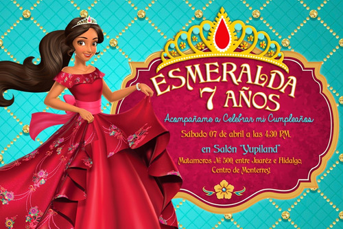 Invitaciones Imprimibles Personalizadas Elena De Avalor