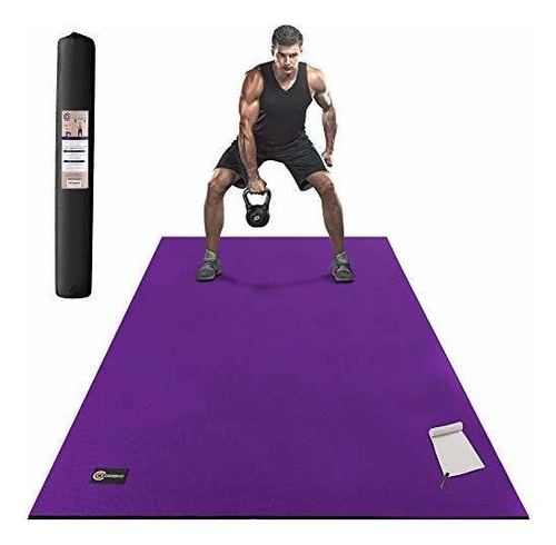 Colchonetas - Cambivo Large Exercise Mat 6'x4'x7mm Thick Wor