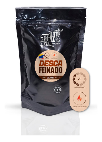 Cafe Tostado Natural En Grano Descafeinado Frikaf