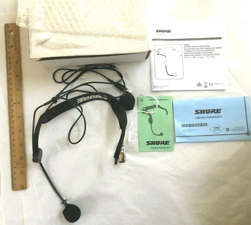 Shure Dynamic Headset Microphone Wh20tqg New Open Box Fr Aac