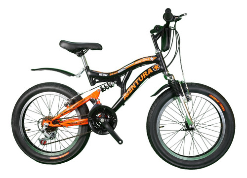 Bicicleta Full Suspensión Aventura Unisex Niña Niño Aro 20