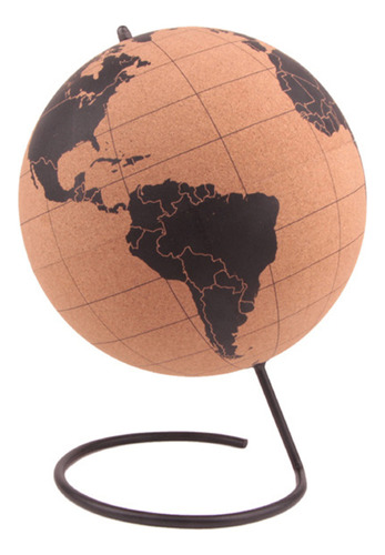 Mapa Geográfico, Globos De Madera De Corcho, Giratorios, Map