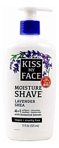 Kiss My Face Moisture Shave 11 Onzas De Lavanda - Shea Pump