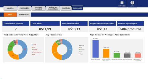Imagem 1 de 6 de Planilha Formação De Preços Para Produtos Completa Em Exc