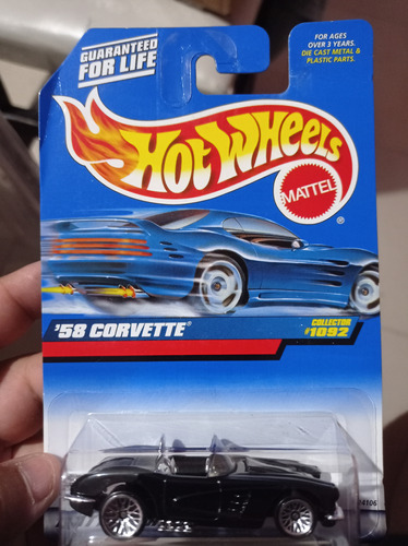 Hot Wheels 1999 58 Corvette Negro #1092 Abre El Cofre  1