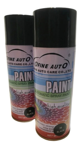 Pintura Aerosol Spray Esmalte Negro Brillante Tubo .x 1 T200