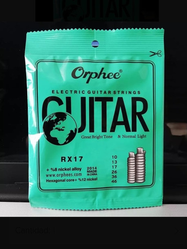 Cuerdas Para Guitarra Eléctrica Marca Orphee
