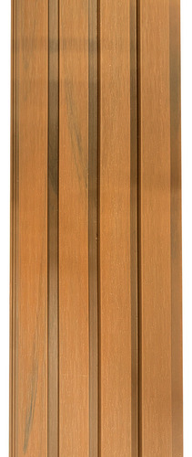 Painel Ripado Wpc Externo Cores Kit 5 Un - 2,90m X 20cm Cor Amêndoa Amêndoa