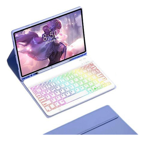 Funda Con Teclado Rgb Para Samsung Galaxy Tab S8 11 Inch