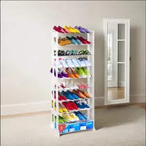 Comprar Rack Organizador De Zapatos Ropero Zapatera 10 Niveles Armable 140cm X 52cm X 17cm Calidad Everest