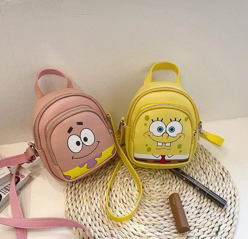 Mochila Casual Bob Esponja Patricio Bolso Cómodo Y Lindo