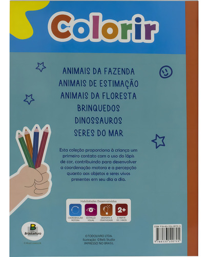 Colorir (B): Brinquedos, de © Todolivro Ltda.. Editorial Todolivro Distribuidora Ltda., capa mole em português, 2022