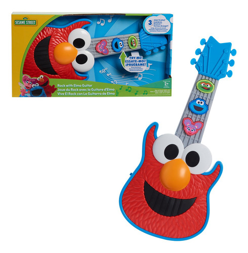 Sesame Street Just Play - Rock With Elmo Guitarra, Juego De 