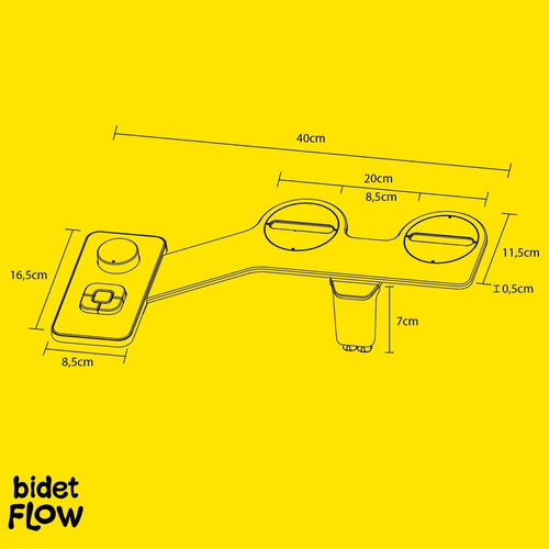 Imagen 7 de 10 de Bidet Para Inodoro Duchador Bidet Matic De Mano Flow Magnus