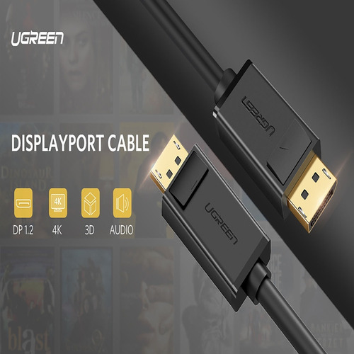 Cable Displayport A Displayport Ugreen Hd 4k 1.5m