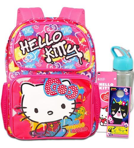 Mochila Hello Kitty Para Ninas De 16 Pulgadas Color Rosa