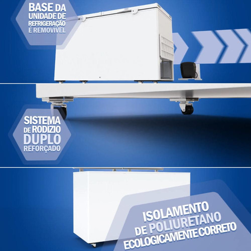 Freezer Horizontal 411 Litros Dupla Ação Hced411 Fricon
