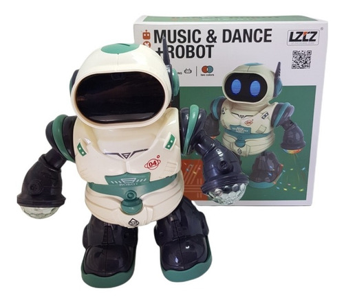 Figura Robot Juguete Bailarín Luces Sonido Moderno Musical