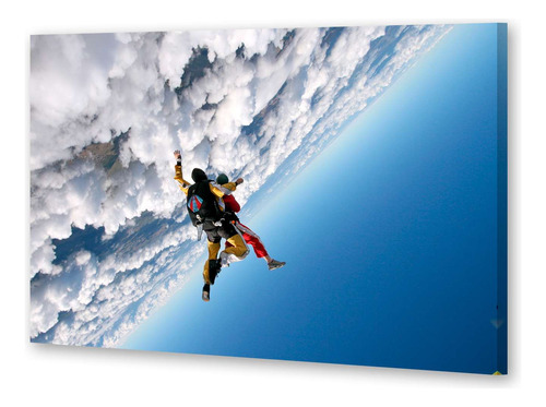 Cuadro 60x90cm Skydiving Deporte Extremo Vuelo Razo M1