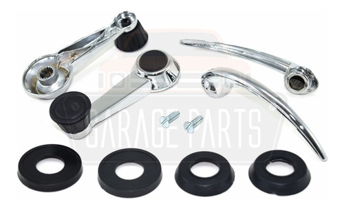 Kit Manivelas Maçanetas Espelhos Portas Mod.3 Fusca 70 A 77