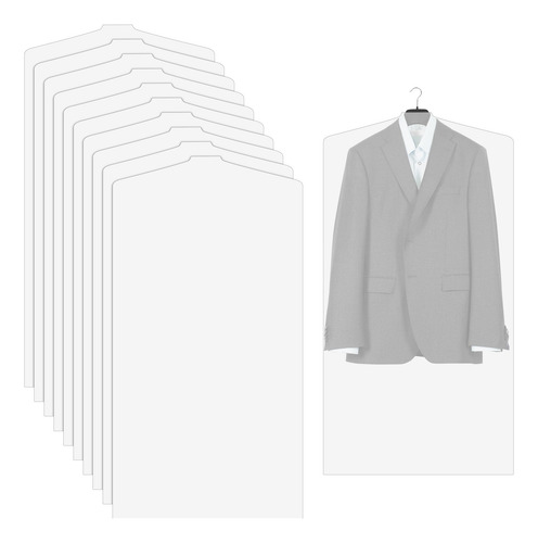 10piezas Transparente Cubre Polvo Protector De Ropa 60x100cm