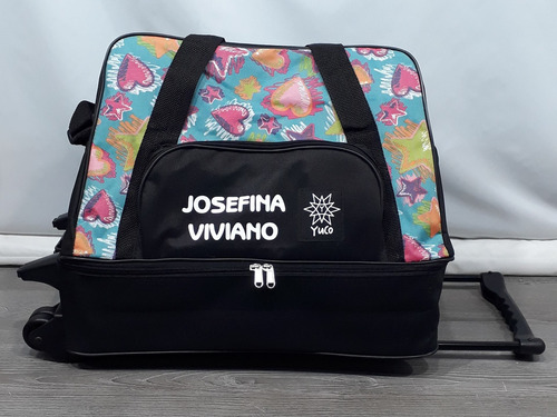 Imagen 4 de 9 de Bolso Cajon Patin Artistico Carrito Estampa (personalizable)