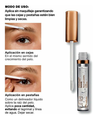 Serum Para Cejas Y Pestañas Natura Una
