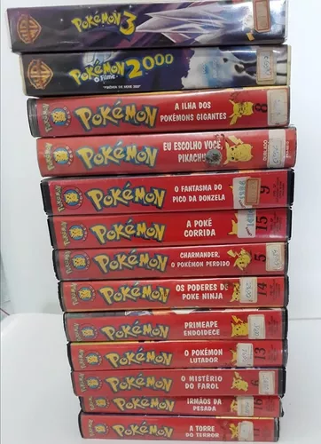 Coleção Pokémon Vhs, Filme e Série Pokémon Usado 83905718