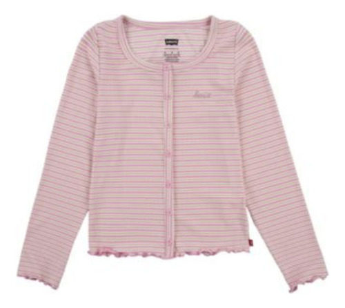 Polera Manga Larga Levis Rosa Para Niñas Importada Usa