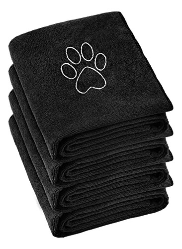 4 Pack 30 X 50 Inch Dog Towel Quick Drying Paw Dog Groo...