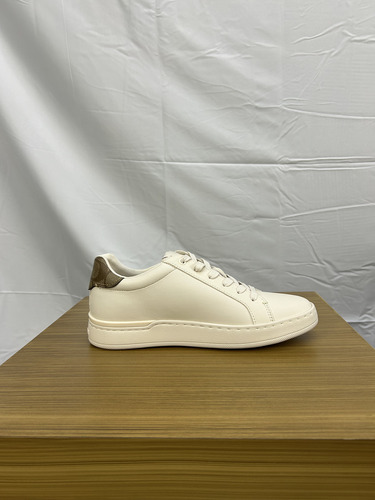 Tenis Coach Casual Mujer De Piel Beige G4966 Original Ligero Cómodo