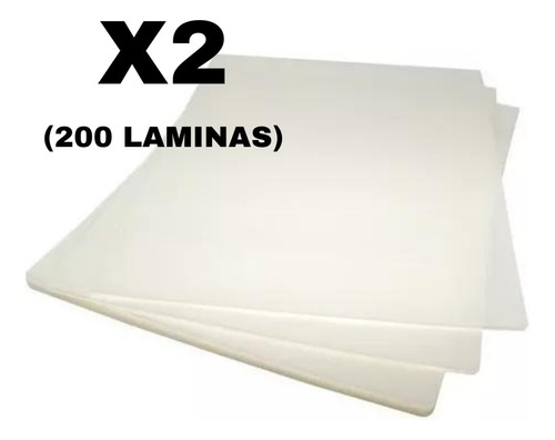 100 Laminas De Plastificar 175 Micrones 70x100 Mm Gruesas