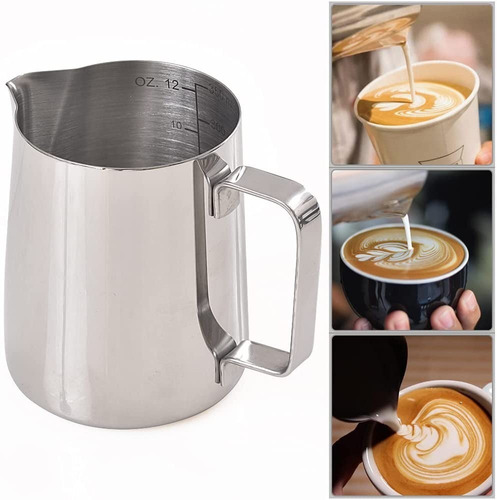 Leche Café Latte Nave Taza Jarra Para Espumar Cocina (350ml)