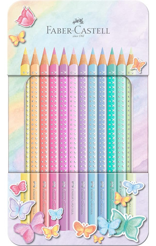 Faber-castell Lápices De Colores Sparkle Pastel Pack De 12 E