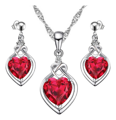 Regalo Mamá 10 Mayo Día Madres Amor Corazón Set Swarovski E