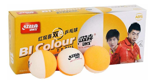 10 Pelotas De Ping Pong 3 Estrellas Dhs Naranja